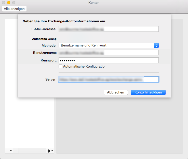 Manuelle Konfiguration Fur Outlook 2016 Unter Macos 1287