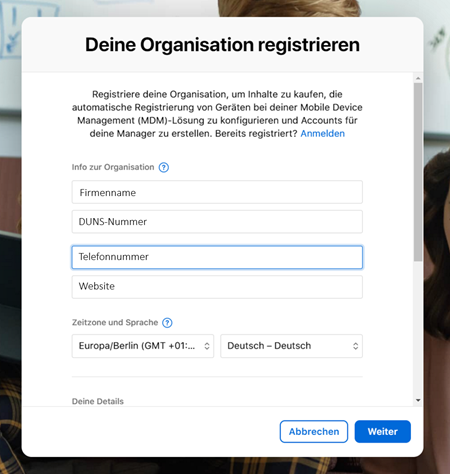 Apple Business Manager Bild 1